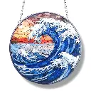 Colgante de Acrilico - Olas de mar.webp
