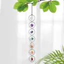 Colgante de Cristales - Los 7 Anillos de chakras (45cm)