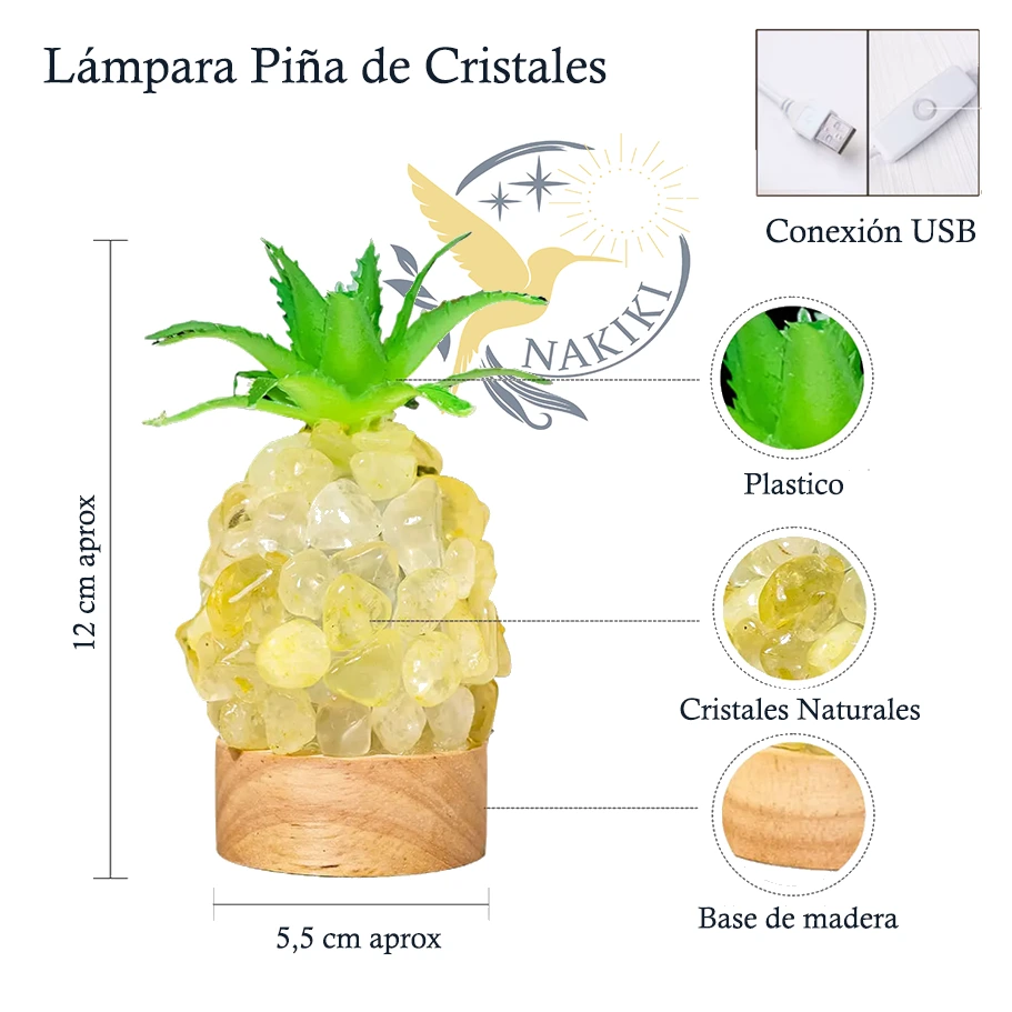 Lampara de Piña Citrino