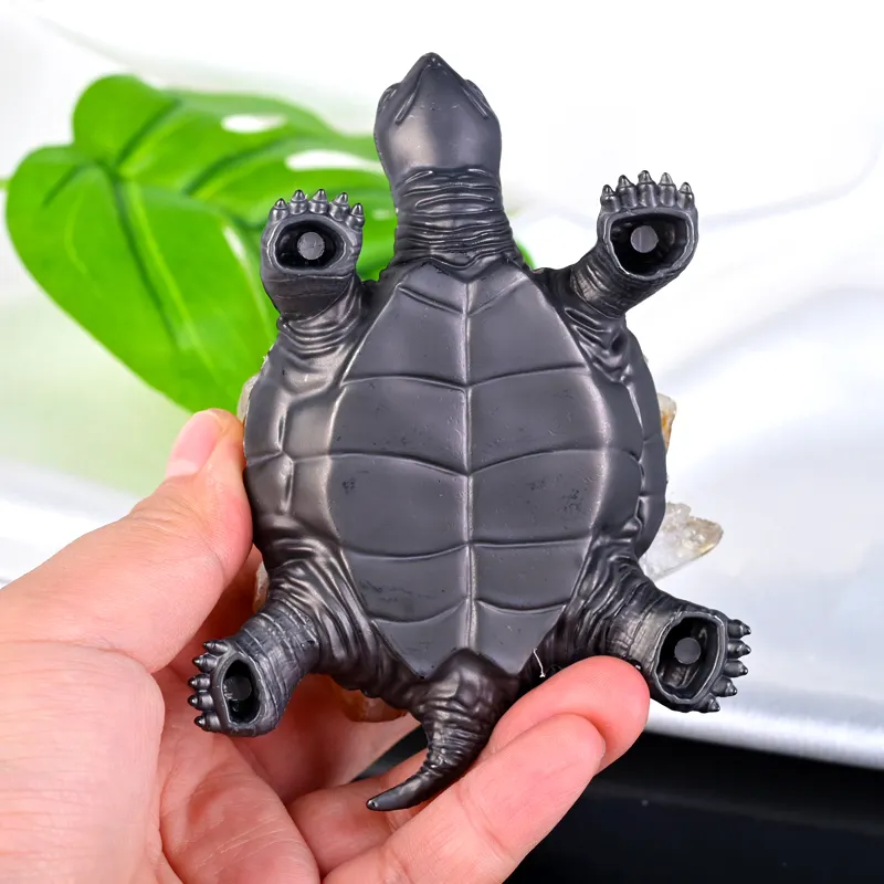 Lampara Tortuga con Puntas de Citrino