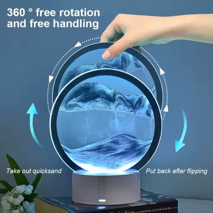 Lampara de Arena Movediza - RGB, USB