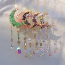 Colgante de Cristales - Luna Toda Llena Citrino (45x10cm)