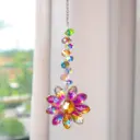 Colgante Atrapasol - Flor de Cristales