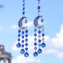 Colgante Atrapasol - Luna con Arbol Azul (Proteccion)