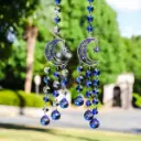 Colgante Atrapasol - Luna con Arbol Azul (Proteccion)