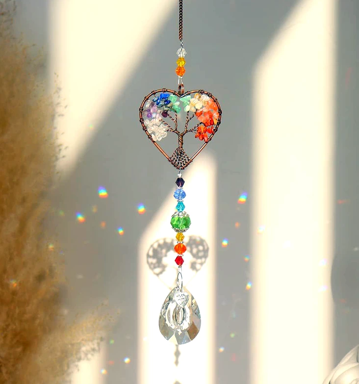 Colgante de Cristales - Arbolito de los 7 chakras