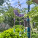 Colgante de Cristales - Luna Semillena Amatista