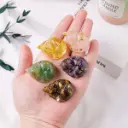 Gatito Durmiendo de Resina y Cristales (pequeño)