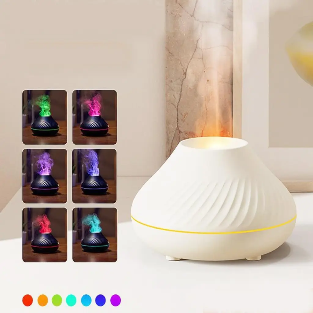 Humidificador Fogata Redondo Blanco 3.webp