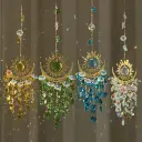 Colgante Atrapasol - Sol, Luna & LLuvia de Cristales (38x11cm) 2.webp