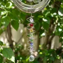 Cola para Windspinner Importada - Doble espiral PLATEADA (31cm)