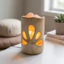 Lámpara de Sal Vaso de pétalos 10x10cm
