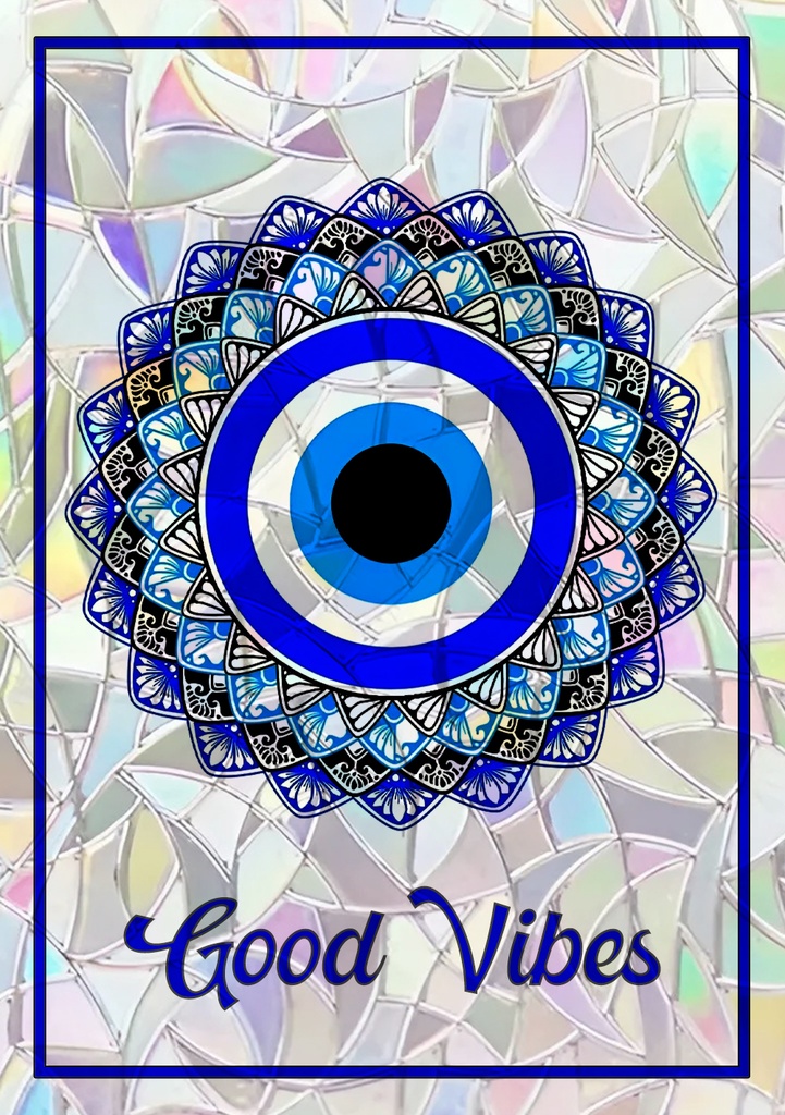Sticker Suncatcher (Atrapasol) - 052. Ojo turco
