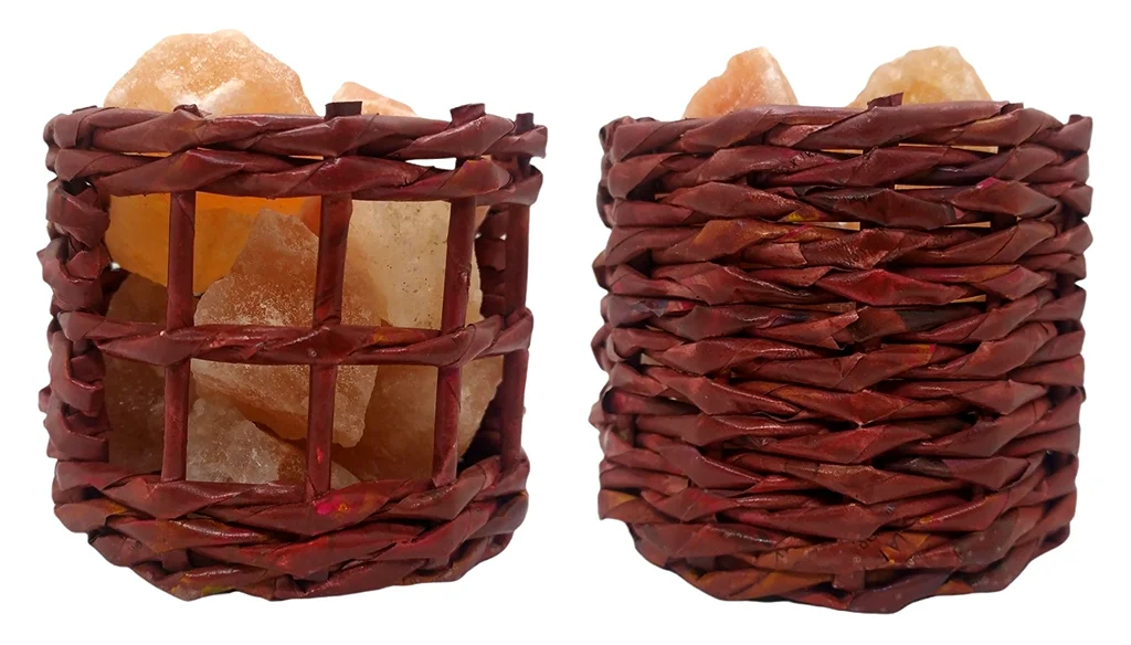 Lámpara de sal N°14 ventanas con fondo 8x9cm