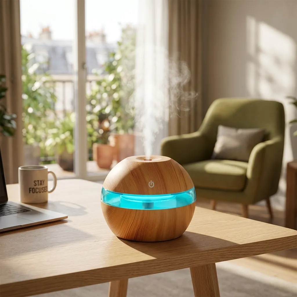PROMO X10 - Humidificador USB Redondo CON VISOR