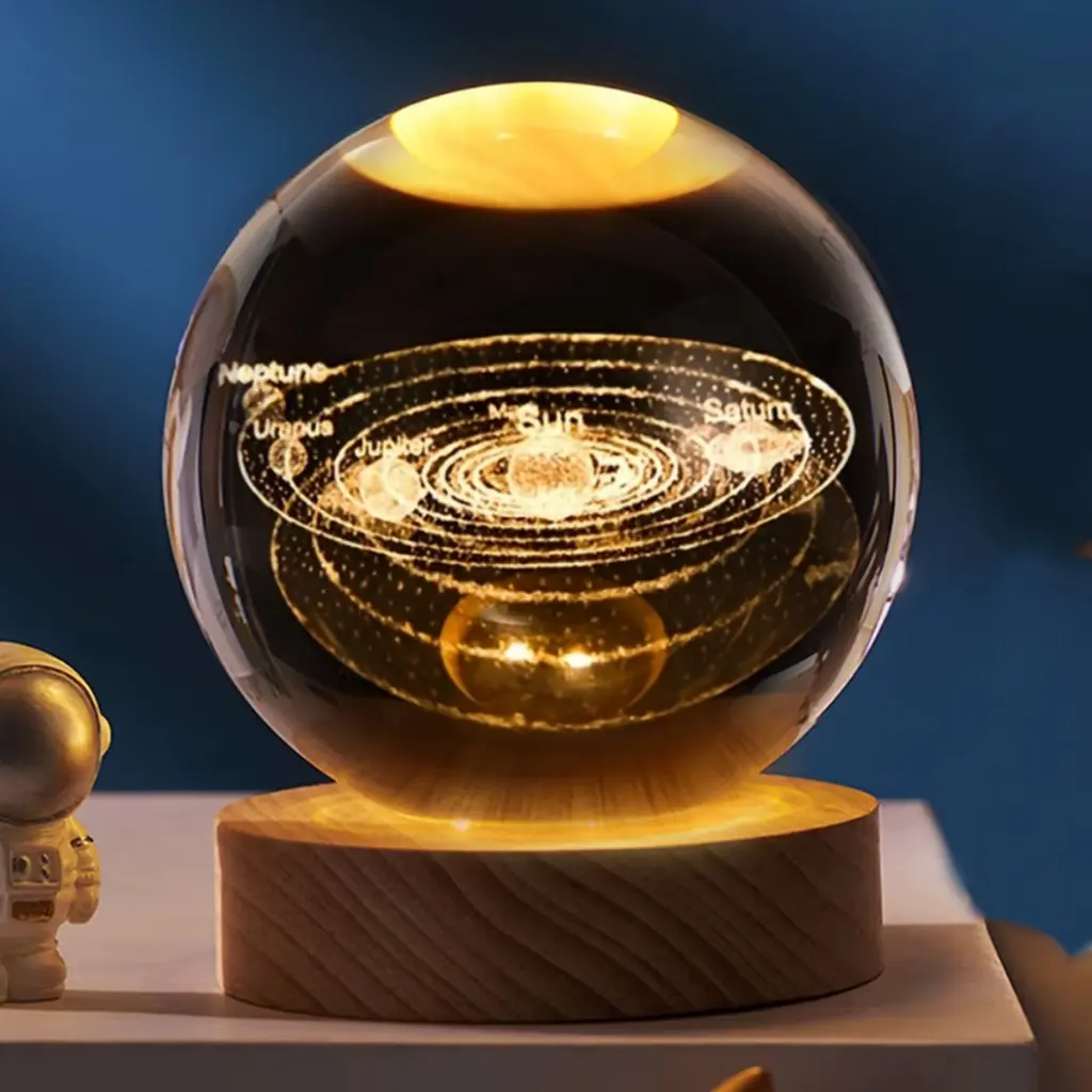 Lampara Esfera de Vidrio - Sistema Solar (8cm)