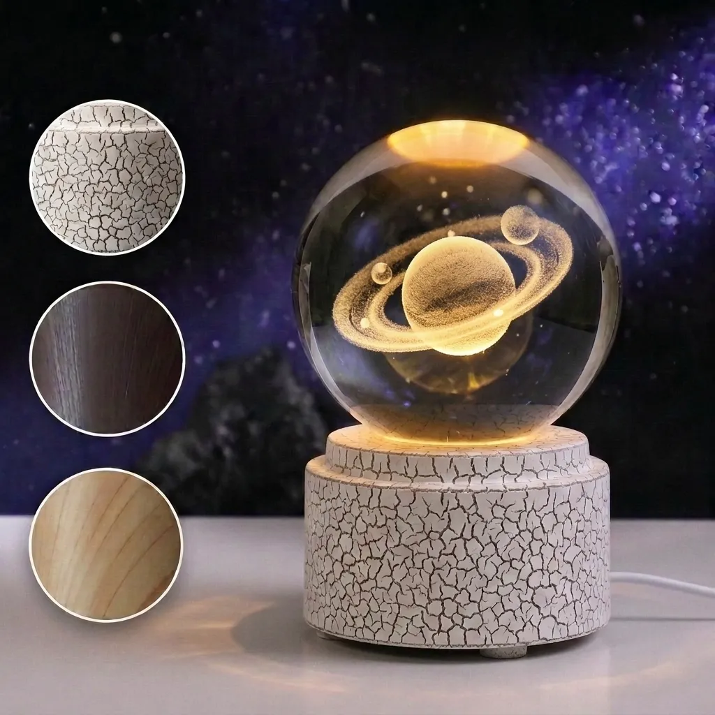 Lamp. Esfera GIRATORIA - Saturno (6cm)