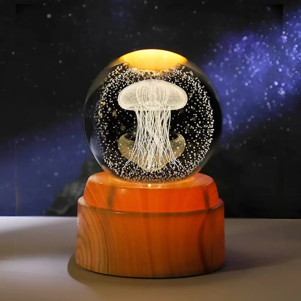 Lamp. Esfera de Vidrio GIRATORIA - Medusa (6cm)