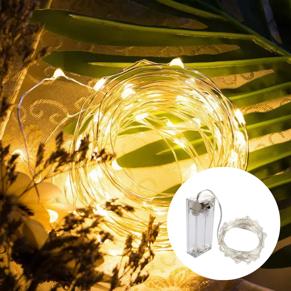 PROMOX10 - Tira Led de Alambre 3mts Pilas AA (No incluidas)