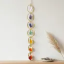 Colgante de Cristales - Los 7 Anillos de chakras (64x6cm)