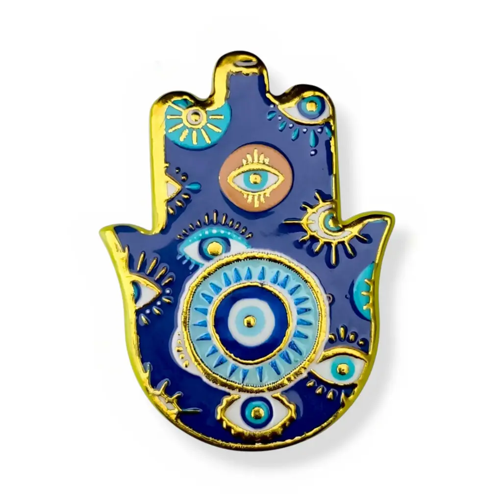 Imán de Cerámica - Mano de Fátima (7x5cm)