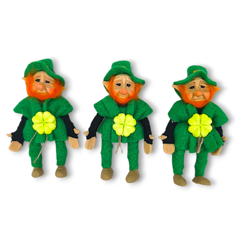 Duende San Patricio - Con trébol (10cm)