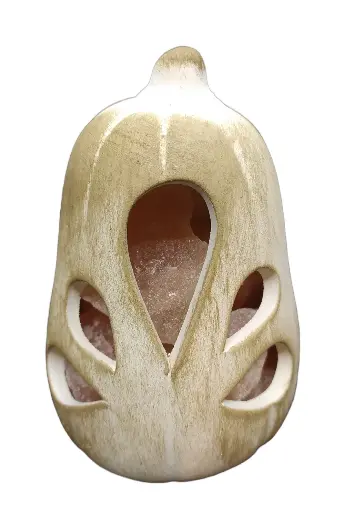 Lámpara de Sal Calabaza 10x7cm