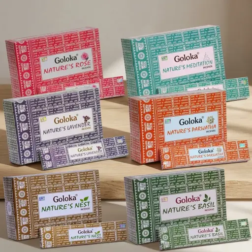 Sahumerio Goloka Linea Natural (12 cajas)