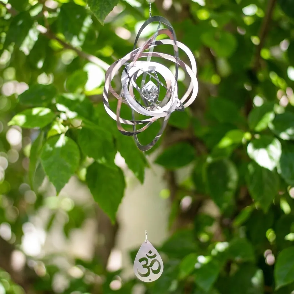 [WINAP-102] WindSpinner Premium 33cm - Átomo de Energía (Acero Inox.)