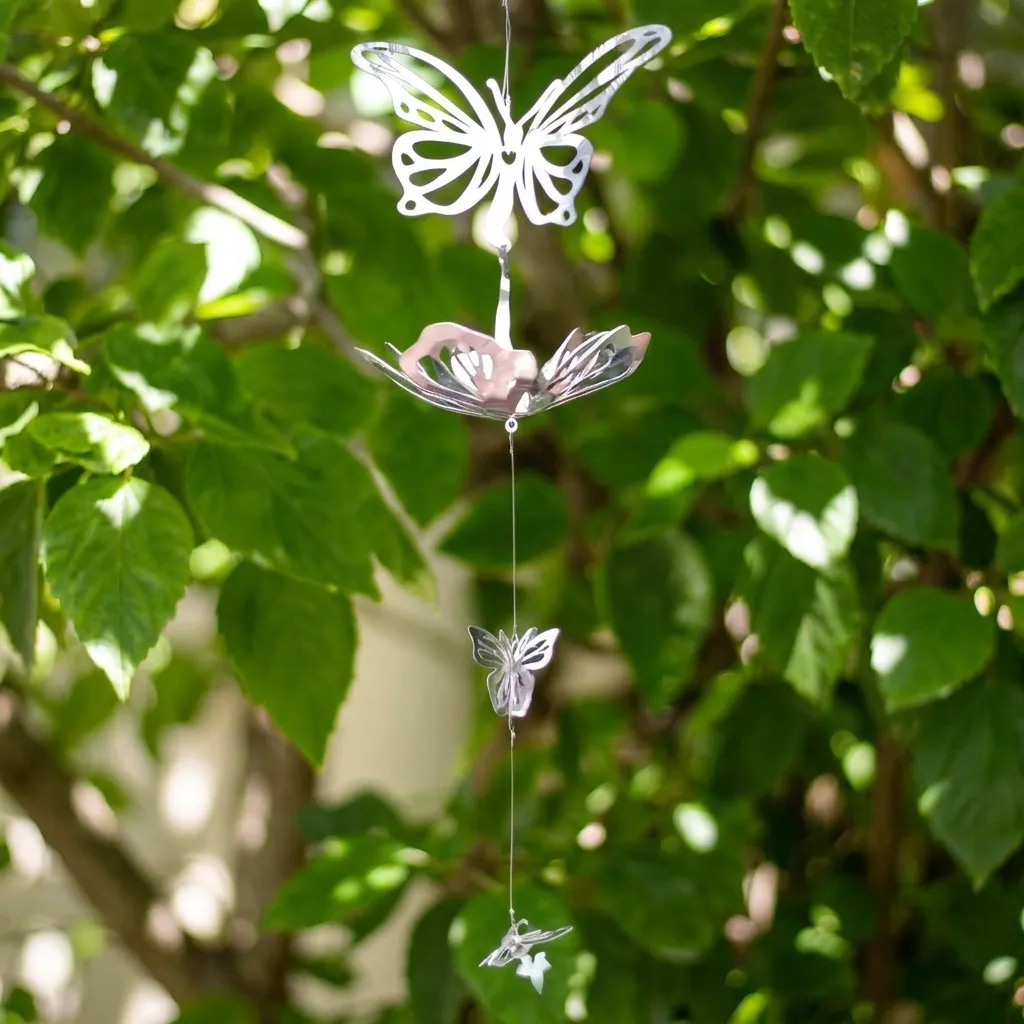 [WINAP-106] WindSpinner Premium 20x30cm - Mariposa Tridimensional (Acero Inox.)