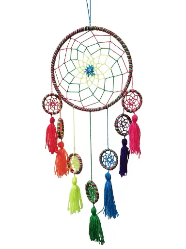 Atrapasueños -  Mandala 7 colores (Aro 16cm)