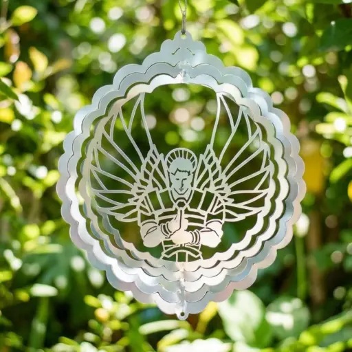 [WINA20-014] WindSpinner 20cm - Arcángel Miguel (Acero Inox.)