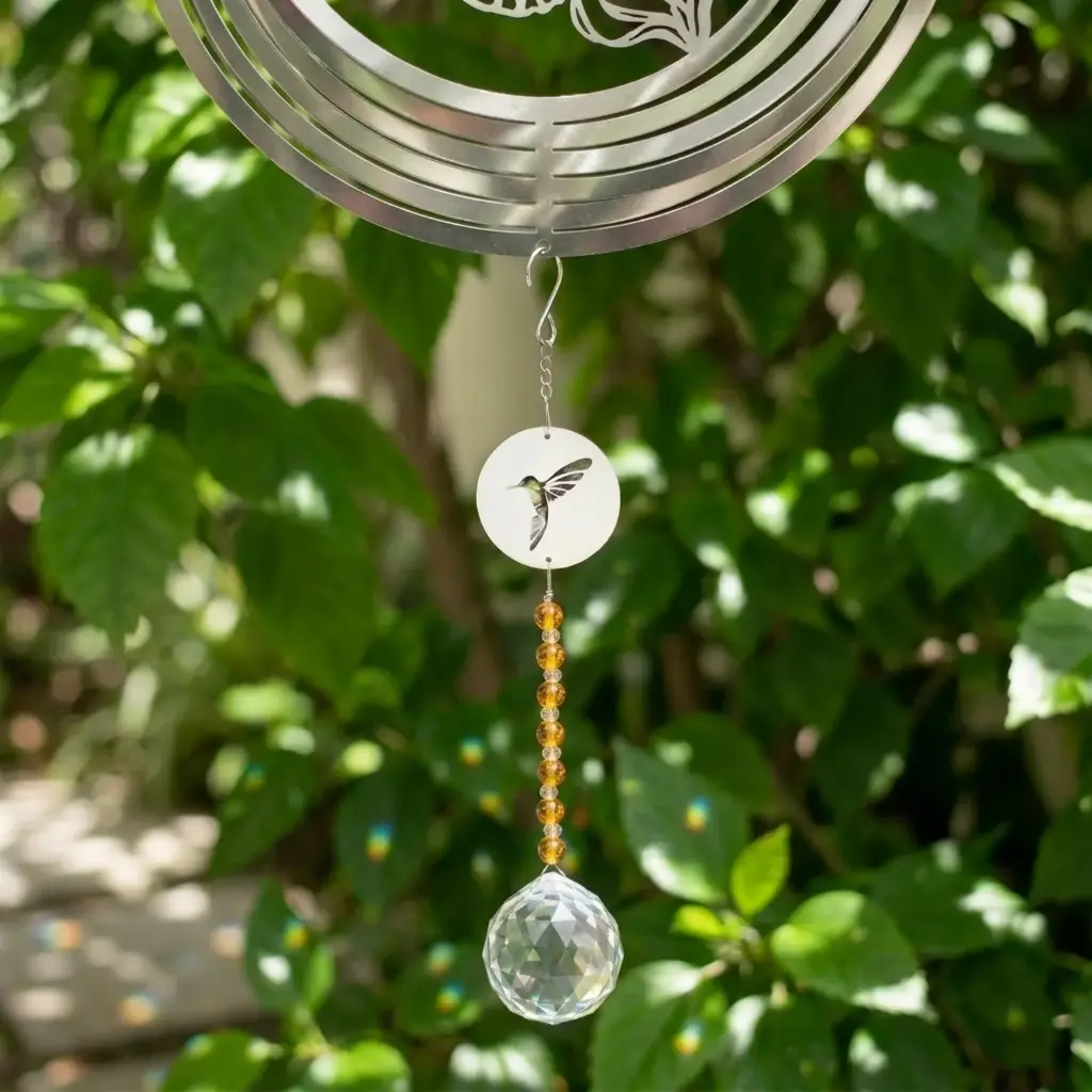 Cola para WindSpinner 25cm - Colibri, cuentas de vidrio