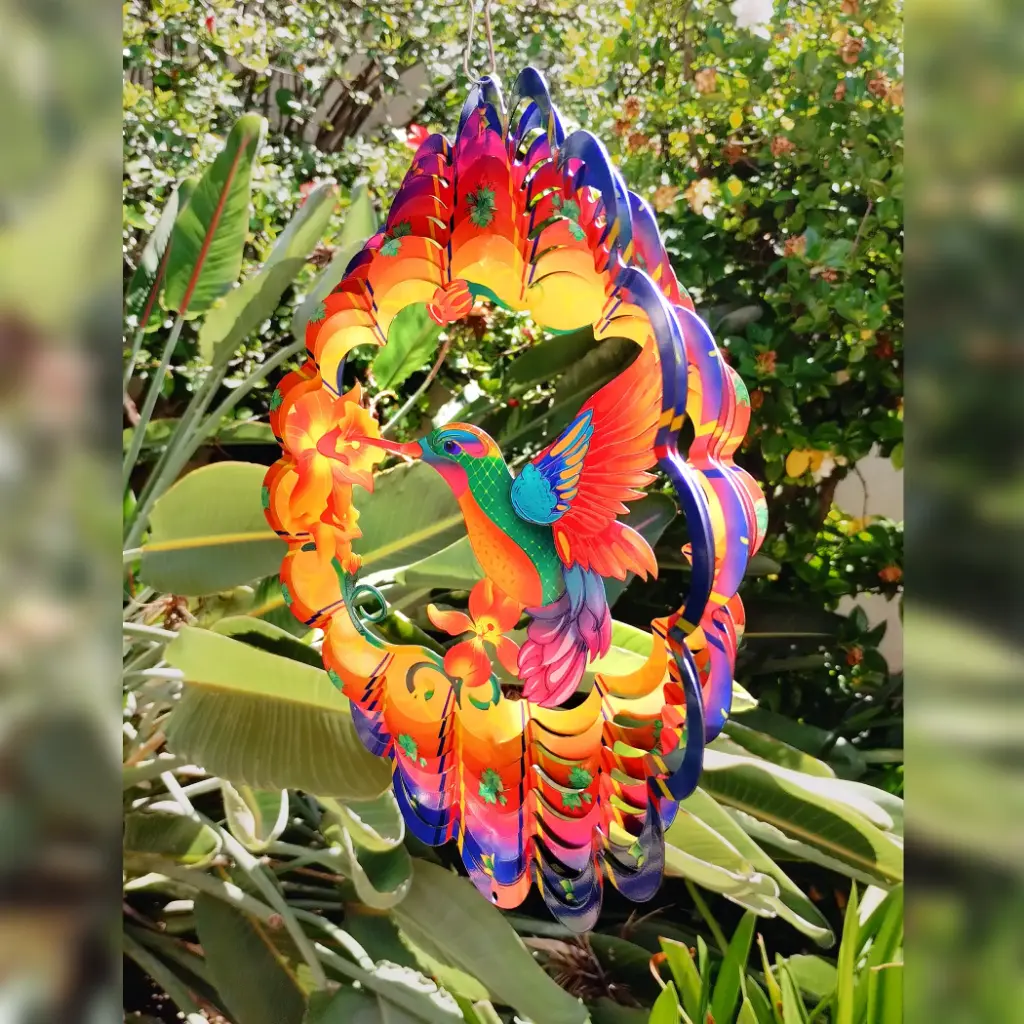 [WINUV30-013] Windspinner Pintado 30cm - Colibrí colorido (Brillante)