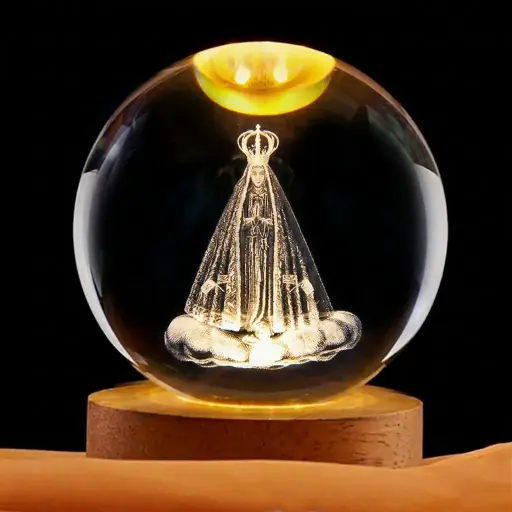 [IMP-153] Lamp. Esfera de Vidrio - Virgen María (6cm)