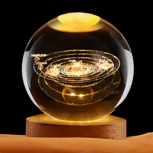 [IMP-152] Lamp. Esfera de Vidrio - Sistema Solar (6cm)