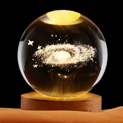 [IMP-138] Lamp. Esfera de Vidrio - Galaxia (6cm)