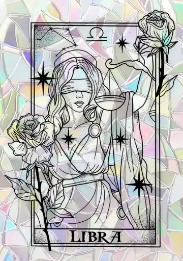 Sticker Suncatcher (Atrapasol) - 037. Signo Libra