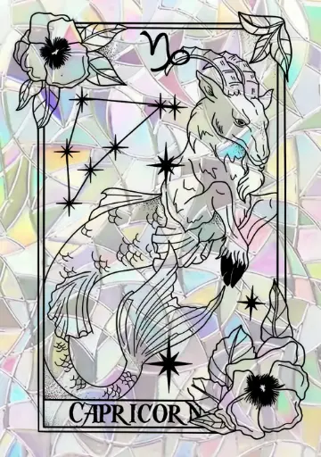 Sticker Suncatcher (Atrapasol) - 040. Signo Capricornio