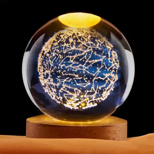 [IMP-226] Lamp. Esfera de Vidrio - Constelaciones (6cm)