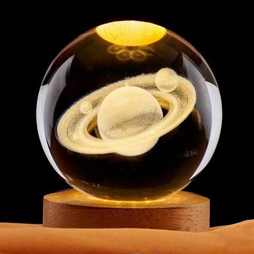 [IMP-150] Lamp. Esfera de Vidrio - Saturno (6cm)