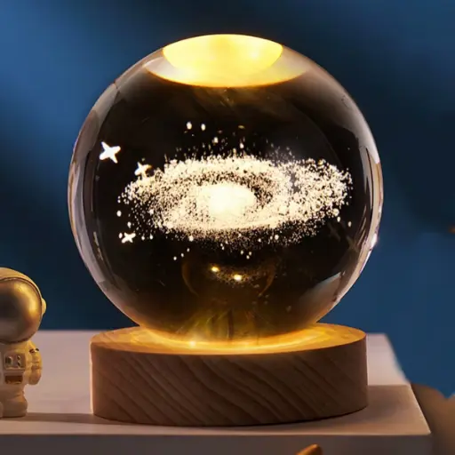 [IMP-139] Lamp. Esfera de Vidrio - Galaxia (8cm)