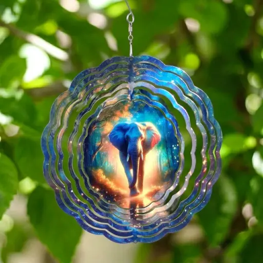 [WINS20-004] Windspinner 20cm NUEVOS - Elefante (Pintado ambos lados)