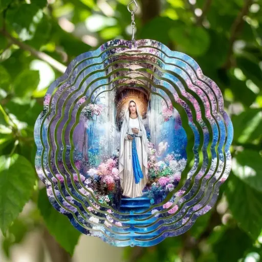 [WINS20-018] Windspinner 20cm NUEVOS - Virgen María (Pintado ambos lados)