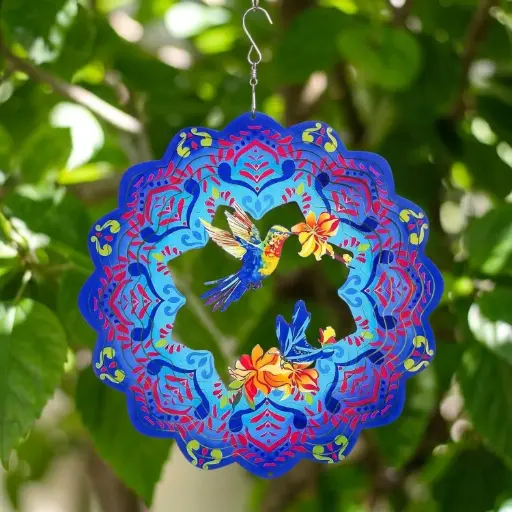 [WINUV30-004] Windspinner Pintado 30cm - Colibri y mariposas (Liquidación)