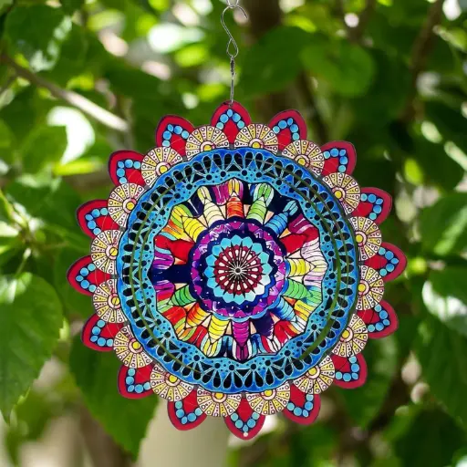 [WINUV30-007] Windspinner Pintado 30cm - Mandala pintoresco (Liquidación)