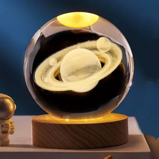 [IMP-151] Lamp. Esfera de Vidrio - Saturno (8cm)