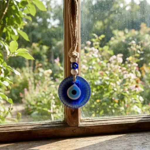 [ONC-030] Colgante - Ojo turco con Soga (20x6cm)