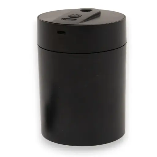 [HUM-002] Humidificador USB cilíndrico Color NEGRO (Ideal para autos) 
