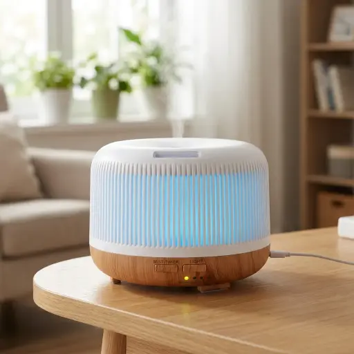 [HUM-014] Humidificador USB Redondo Grande 7 Colores (Sin filtro - apto aceites)